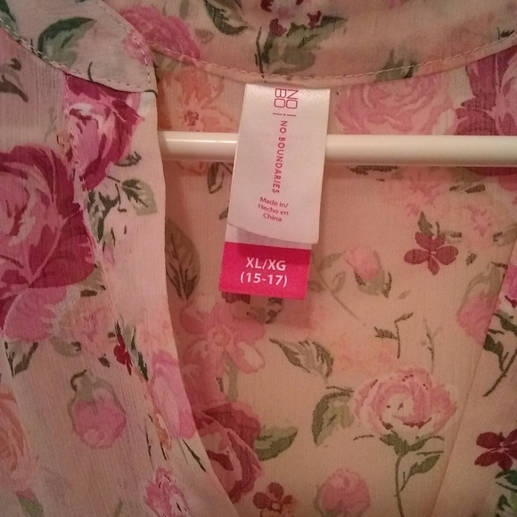 No boundaries women's sheer sleeveless top - Picture 4 of 4